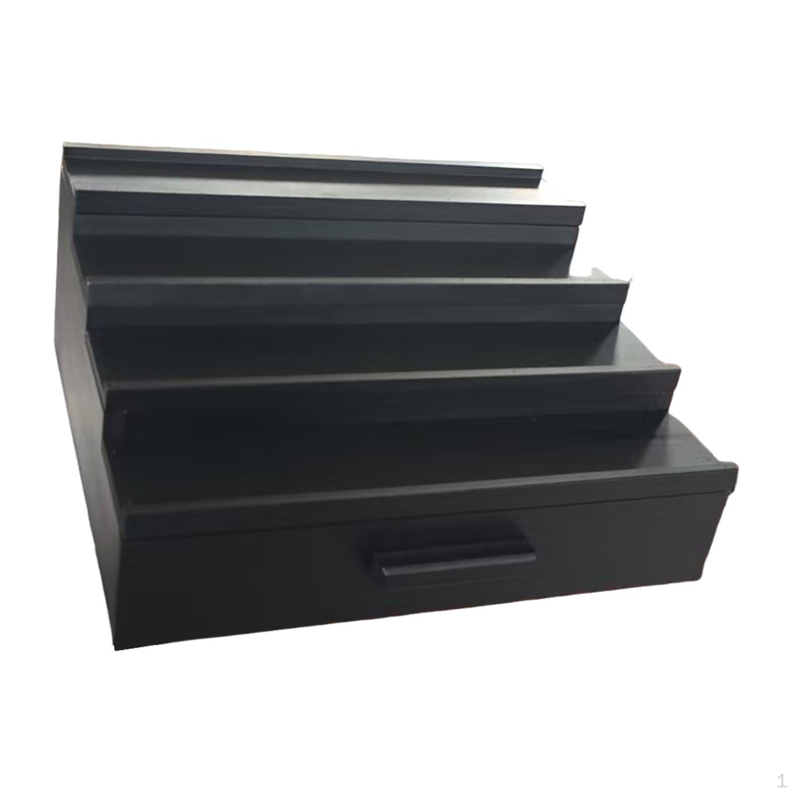 

Elegant Wooden Desktop Perfume Display Stand, Storage Rack for Bottles, Dressing Table, Etc. black