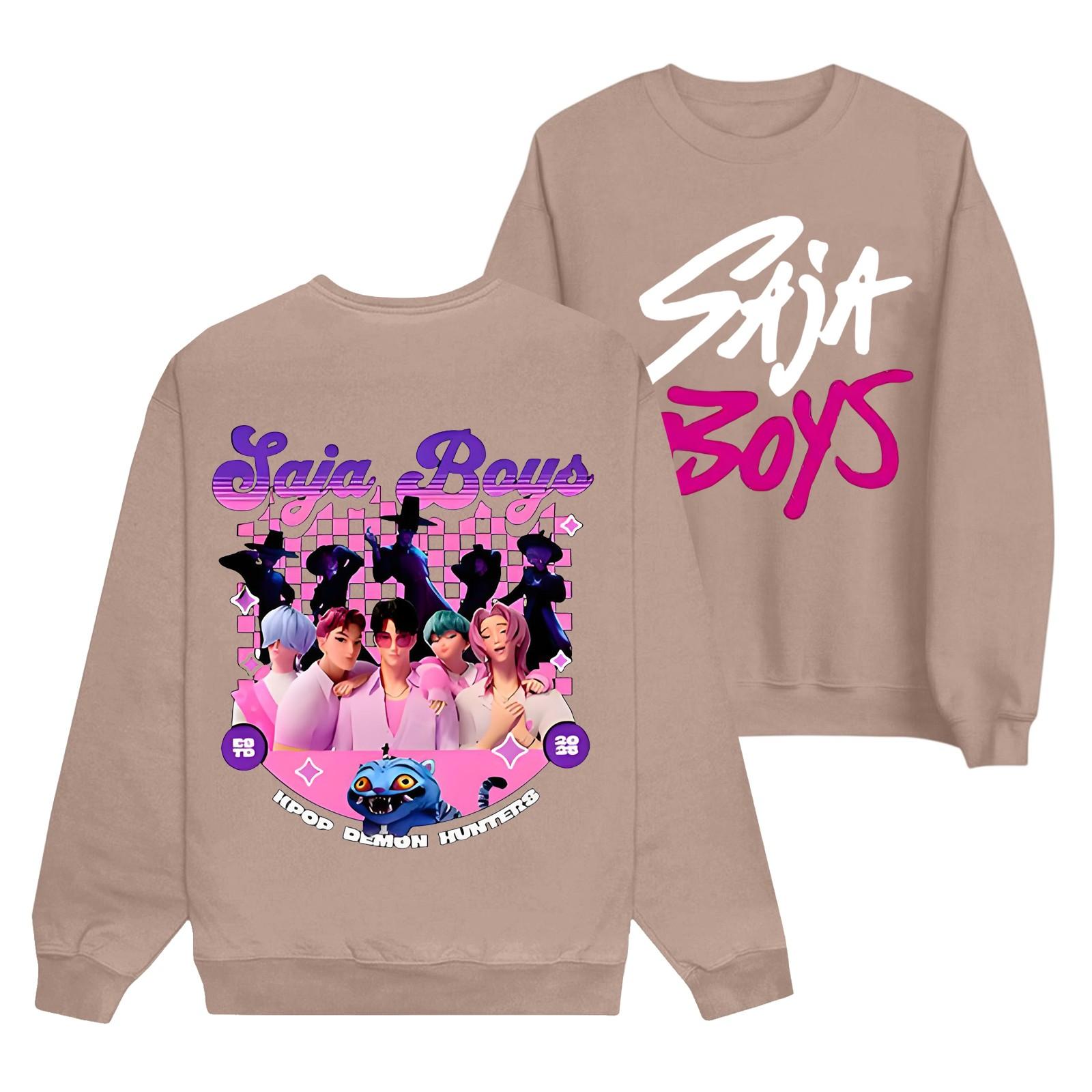 

Женская мода повседневный принт повседневный длинный рукав круглый вырез толстовка топ XXL хаки