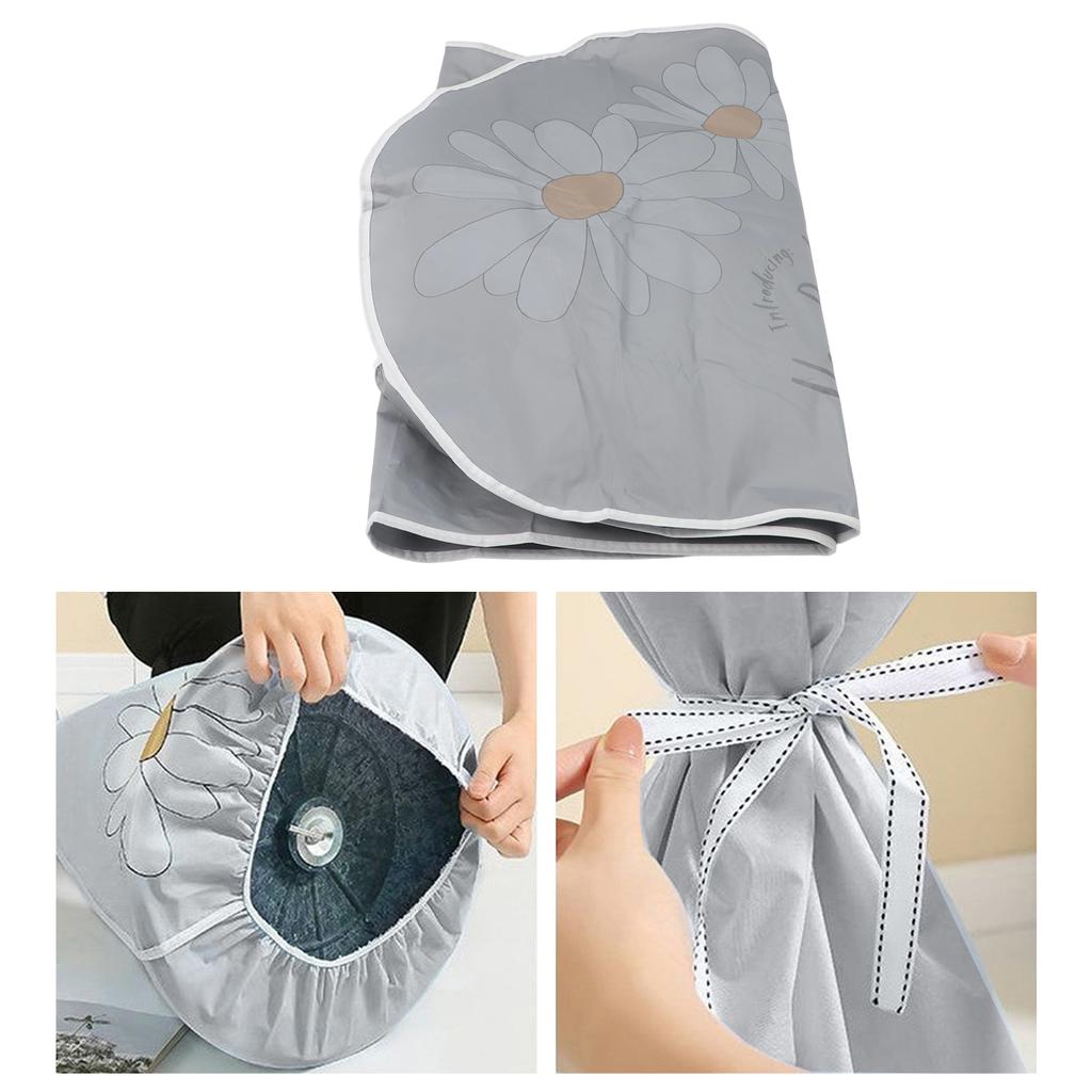 1pc All-inclusive Waterproof Fan Dust Cover Household Floor Fan Cover Washable Pedestal Fan Standing Fans Protective Cover