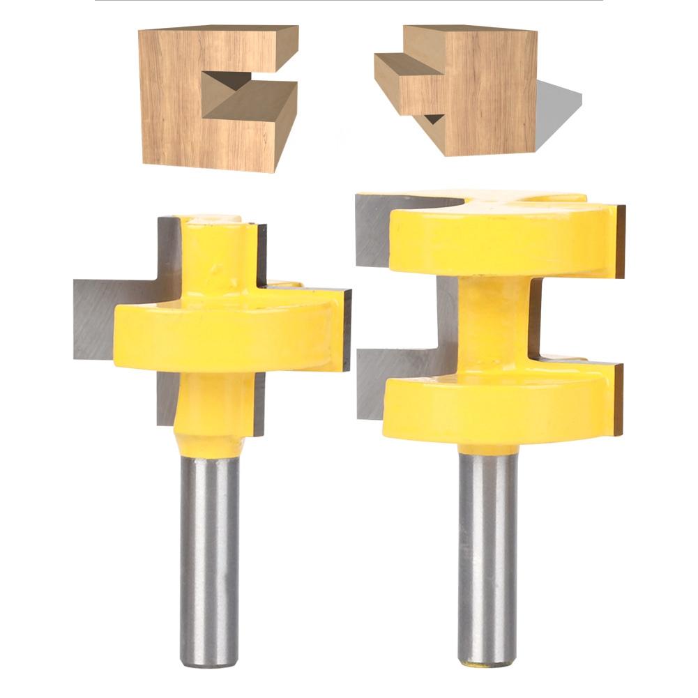 

2Pcs 8mm Shank Square Tooth Router Bit High Hardness Woodworking Milling Cutter ToolRouter Bit 8x11