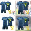 2023-24 Saudi League Victory Away Jersey Ronaldo 7 Short Sleeve Football Kit For Kids