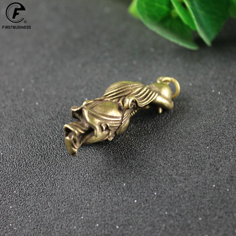 Copper Maitreya Buddha Miniatures Figurines Coins Brass Small Statue Ornaments Home Decor Craft for Car Decoration Accessories