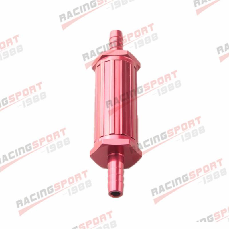 12mm Black/Blue/Red/Silver Anodised Car Billet Magnetic Fuel Filter 30 Micron