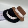 French Retro Flat Hat Women's Winter Fashion Versatile Face Small Top Hat Outdoor Warm Woolen Sun Hat Tide