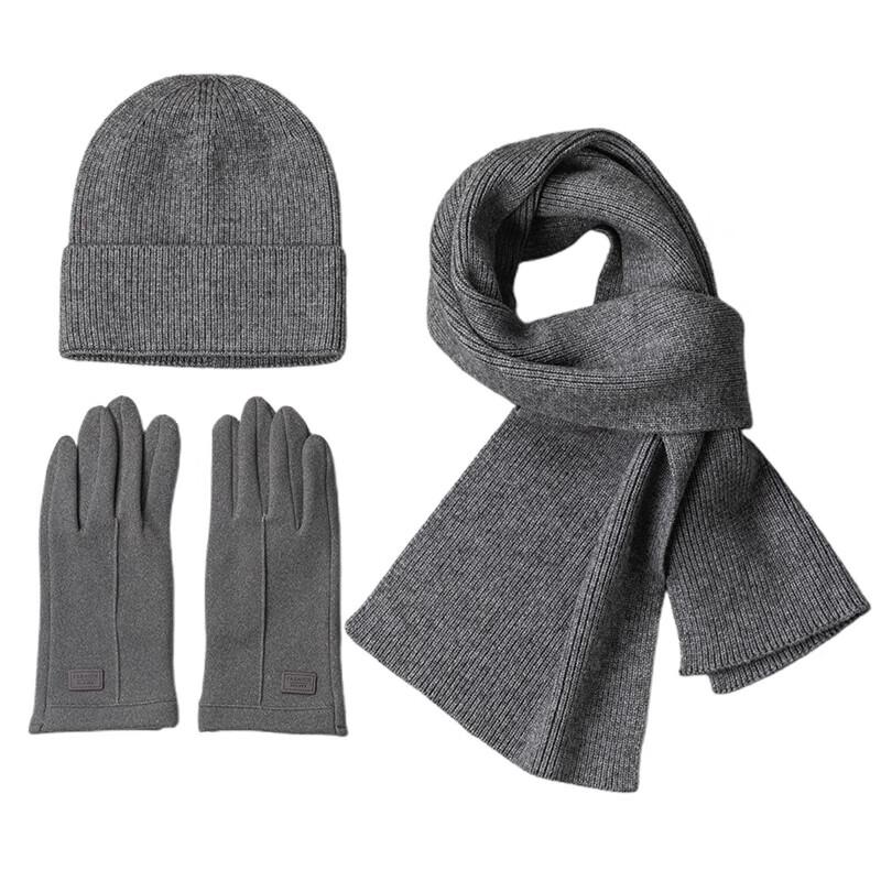 

Aisiyalan Men s Hat, Scarf & Gloves 3-Piece Set