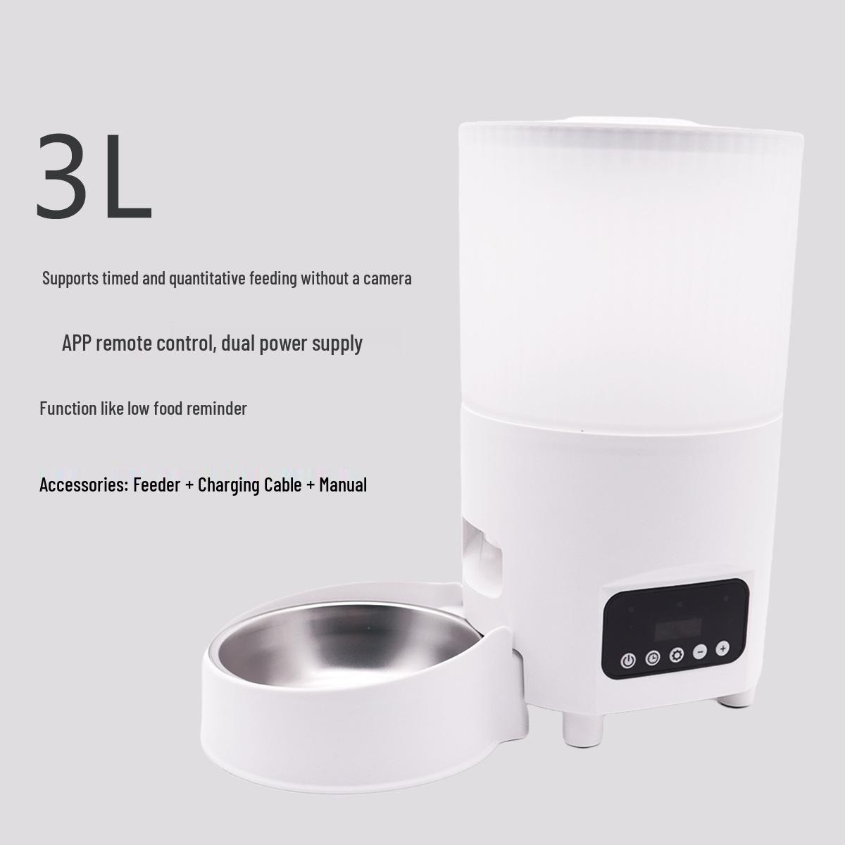 

Smart 5L WiFi Cat Feeder with Camera & Timed Feeding standard