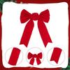 Christmas Tree Topper Bowknot Red Bow Decor Christmas Decorations Large Christmas Bow for Baby Shower Birthday Festival Window