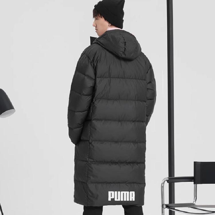 Puma Long Oversized Down Coat 'Black White' Men's 587721-01