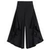 Women's High Waist Ruffle Wide Leg Pants – Flowy Maxi Palazzo Trousers (Size 27-33)