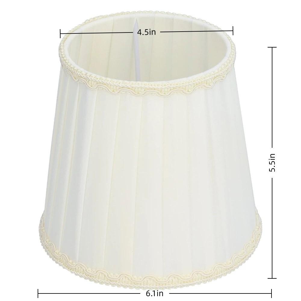 6PCS Fabric Lamp Cover 5.5 Inch Height Chandelier Lamp Shades Unique Wall Lamp Shade  Indoor Lamp