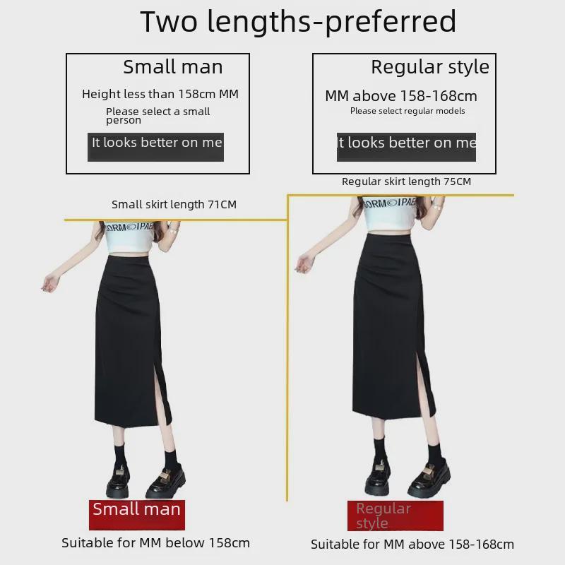 Fusta plisată în formă de A roz pentru femei: Talie înaltă, lungime mijlocie, design cu fante