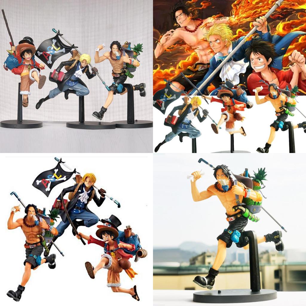 One Piece Running Three Brothers Monkey D Luffy Portgas D Ace Sabo Backpack Collection