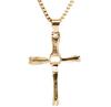 The Fast And The Furious Dominic Toretto Vin Movie Jewelry Classic Rhinestone Charms Pendant Sliver Cross Alloy Necklaces Men