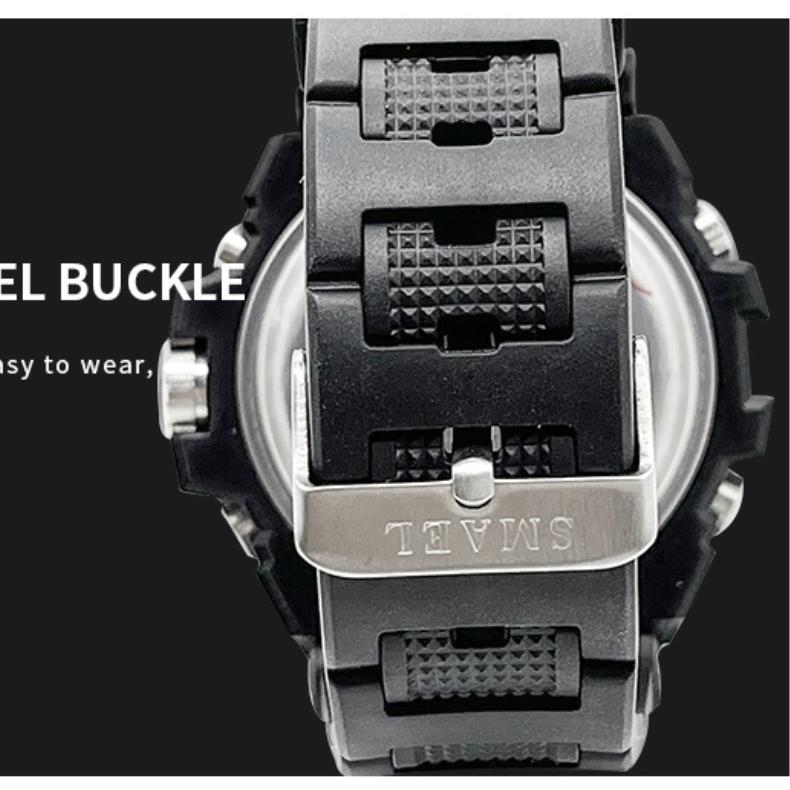 SMAEL Elektronische Uhr Coole Männer Outdoor Sport Freizeit Multifunktionale Legierung Elektronische Uhr