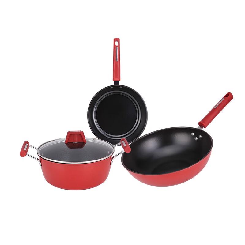 

Huoxiang Lucky Fortune 3-Piece Frying Pan Set