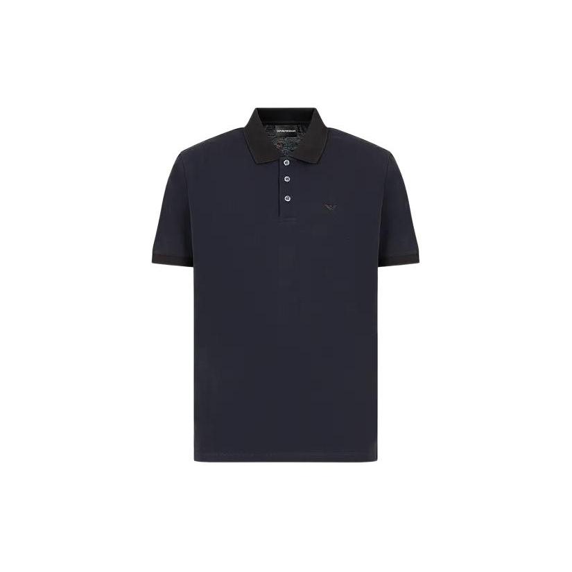 EMPORIO ARMANI Logo Embroidered Short Sleeved Polo Shirt 3D1FM1-1JTKZ-0920