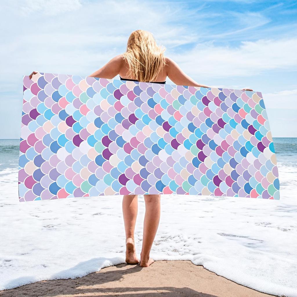 70x140 Microfiber Custom Printed Beach Towel - Absorbent & In Stock