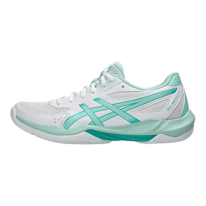 Asics Gel-Rocket 12 Mesh Round Toe Lace-Up Cushioning Low-Top Volleyball Shoes Women Sneaker 1072A119-104