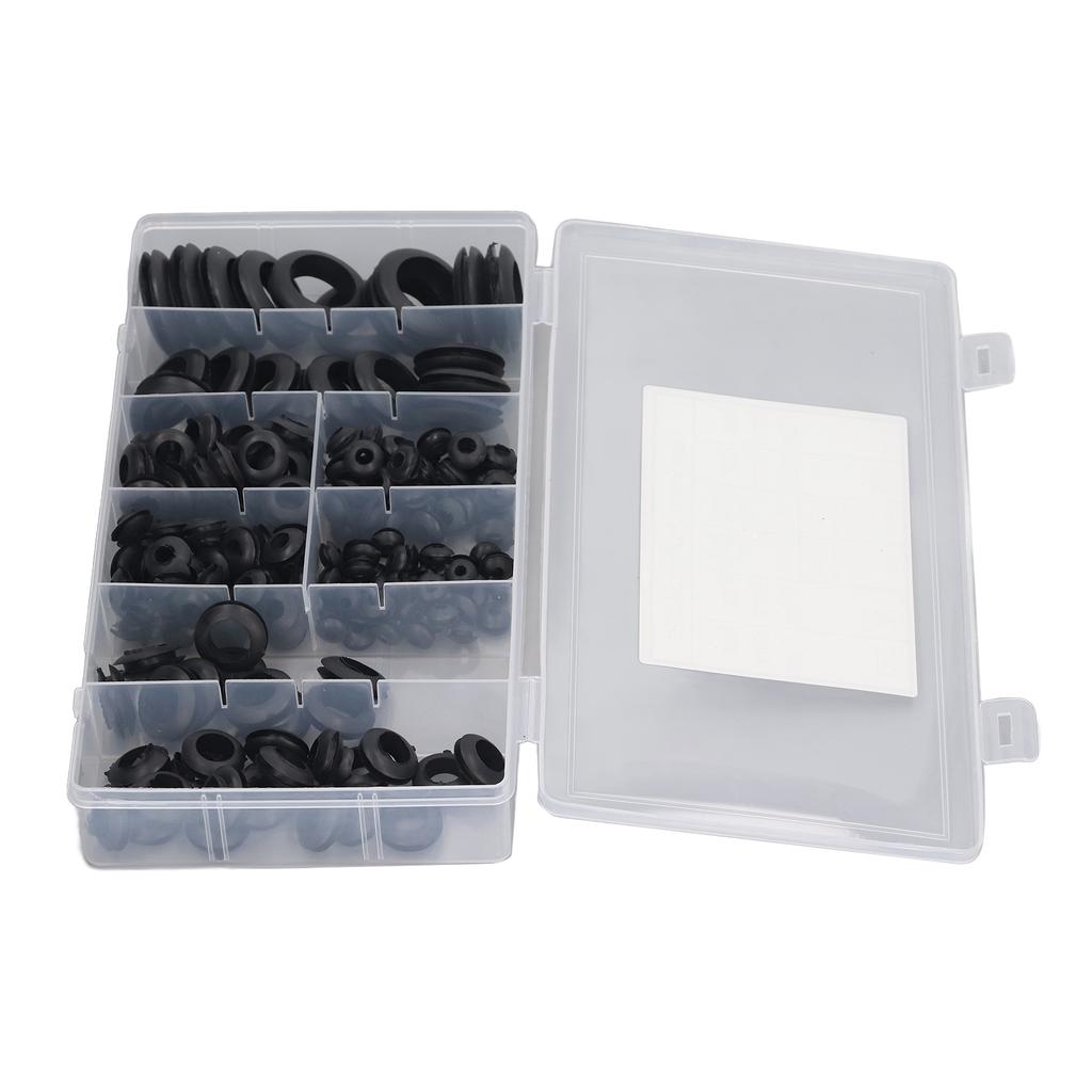 200 Pcs Rubber Grommet Waterproof Oil Proof Firewall Hole Plug Hard Wearing Eyelet Ring Gasket