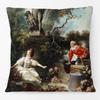 European Royal Woman Beauty Portrait Painting Cushion Covers Decorative Pillow Case For Sofa 45X45cm