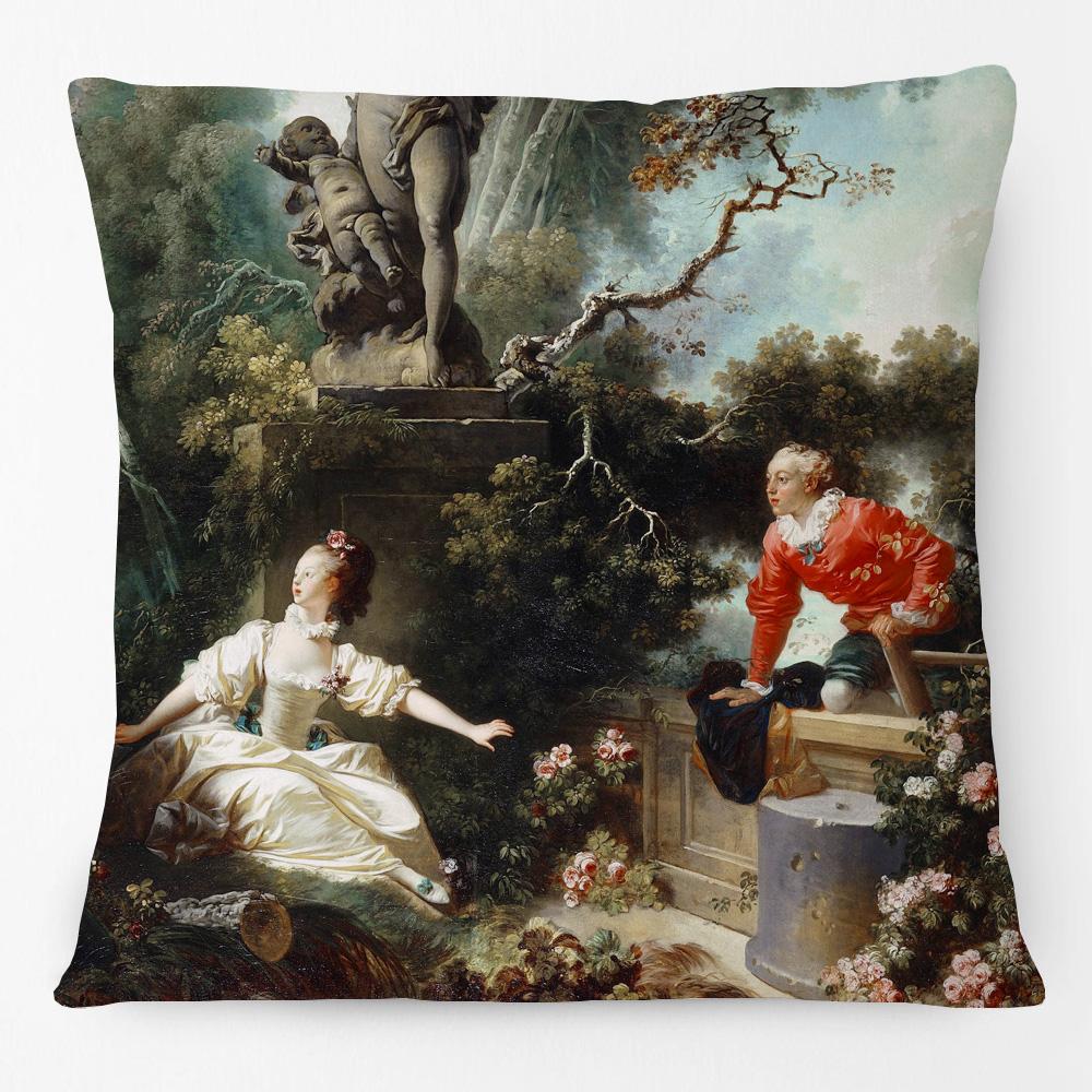 European Royal Woman Beauty Portrait Painting Cushion Covers Decorative Pillow Case For Sofa 45X45cm