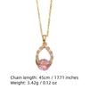 Fashion Drop Shape Pendant Necklaces for Women Zirconia Necklace Wedding Party Jewelry Accessories