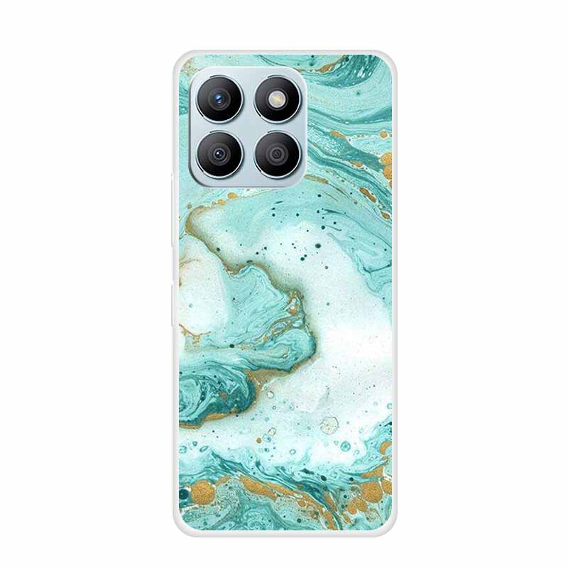 For Honor X8C X8B Phone Case For Huawei Honor X 8 C B X8 8C 8B Soft Silicone TPU Transparent Funda Clear Marble Patterns Cover