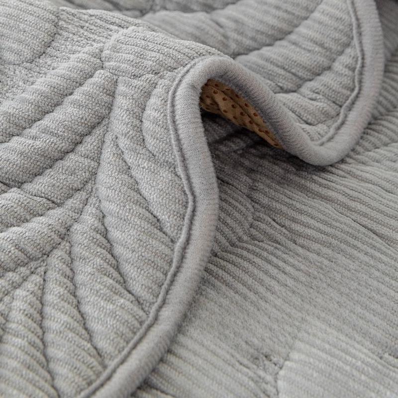 Cojín de sofá Universal para las cuatro estaciones, funda de sofá de cuero de alta calidad, antideslizante, sencilla y moderna, cojines de asiento de pana de Color sólido