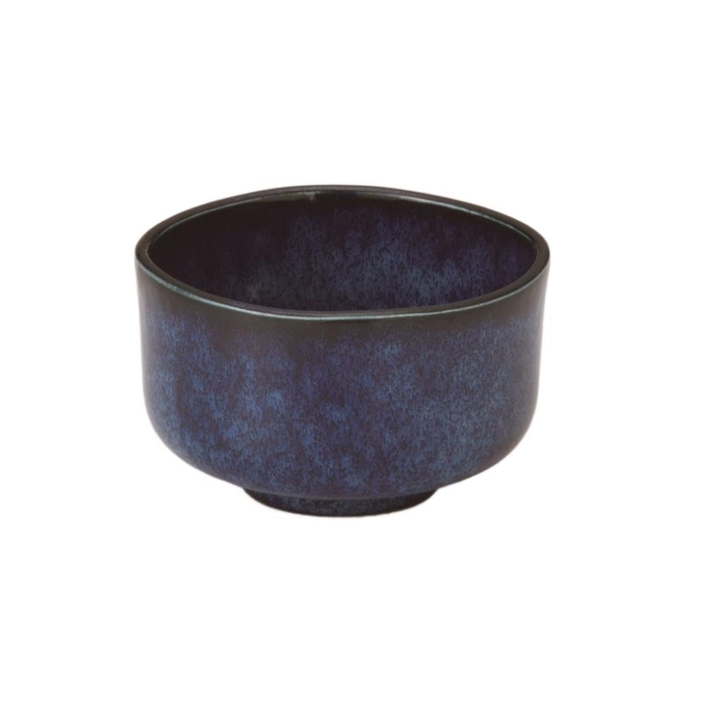 Yamakiikai Kanejin Small Matcha Navy Y3078 Bowl, Blue, Kiln-Changed,
