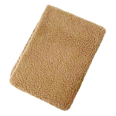 Dog Bed Pad Soft Comfortable Lamb Wool Pet Sleeping Mat Durability Pet Bed Mat for Indoor Use Brown
