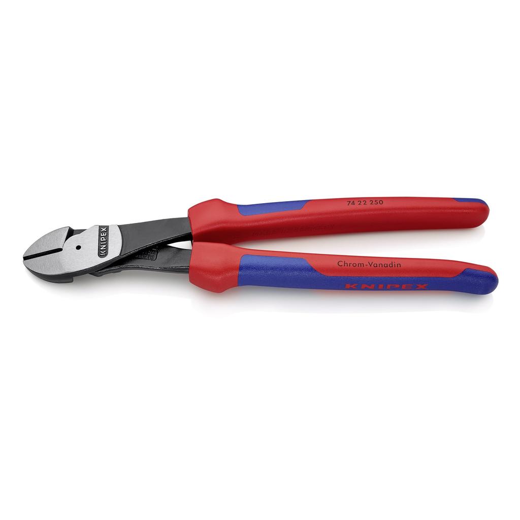 KNIPEX Diagonal Cutting Pliers 7422-250 Heavy-Duty (Bent Type)