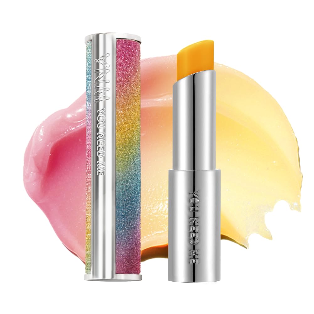 YNM Honey Lip Balm Moisturizing Tinted Lip Balm pH Color Changing Contains Manuka Honey Squalane Korean Cosmetics Lip Care Natural Finish RAINBOW