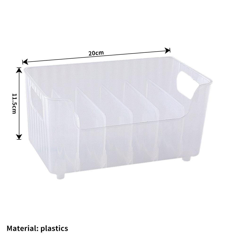 Rack de Temperos de Grande Capacidade Caixa Transparente Dividida para Armazenamento de Cosméticos e Alimentos Prateleira de Temperos para Bancada Organizador de Armário de Despensa de Cozinha