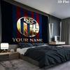 Bologna Fc Custom Name Wall Tapestry Aesthetic Wall Hanging Printed Fabric Blanket Decorative Tapestries For Bedroom Living Room Home Decor