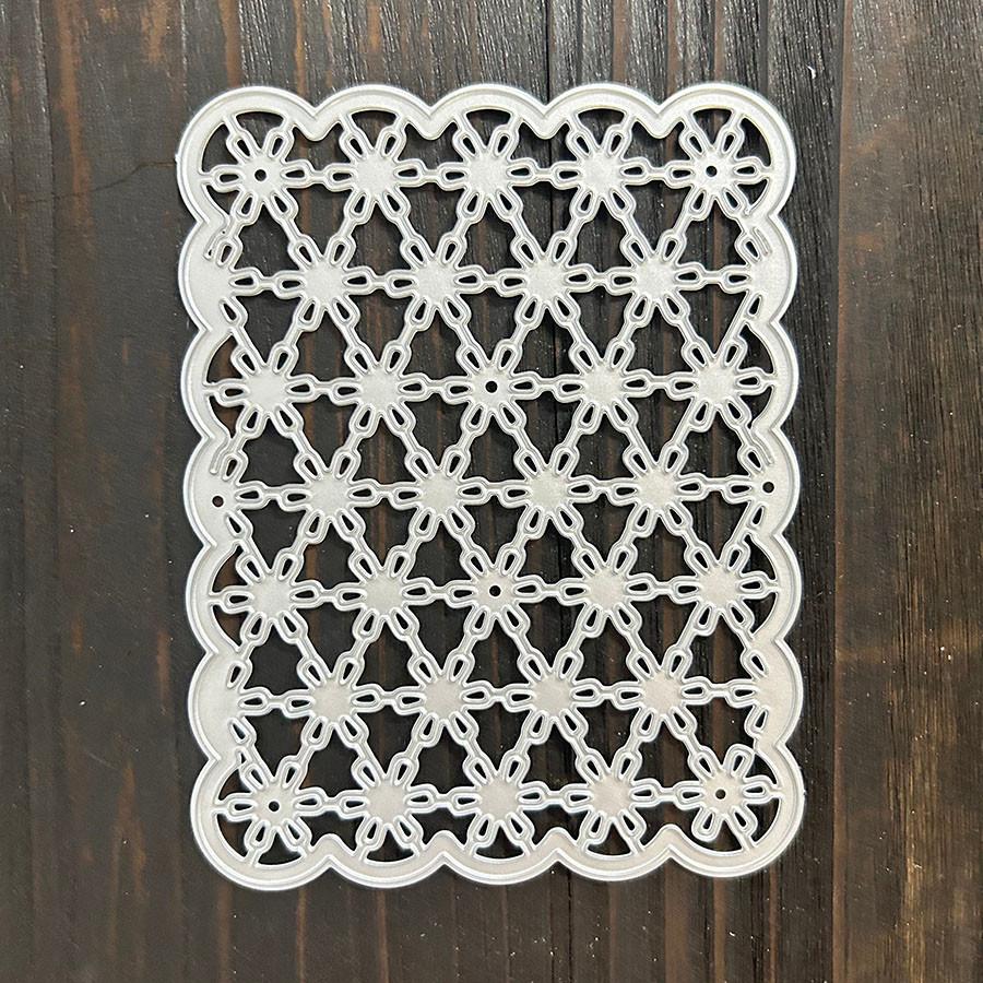 1 Stück Blume Aushöhlen Hintergrund Metall Stanzschablonen Schablone für DIY Scrapbooking Fotoalbum Prägepapier Karten Basteln Stanzteile