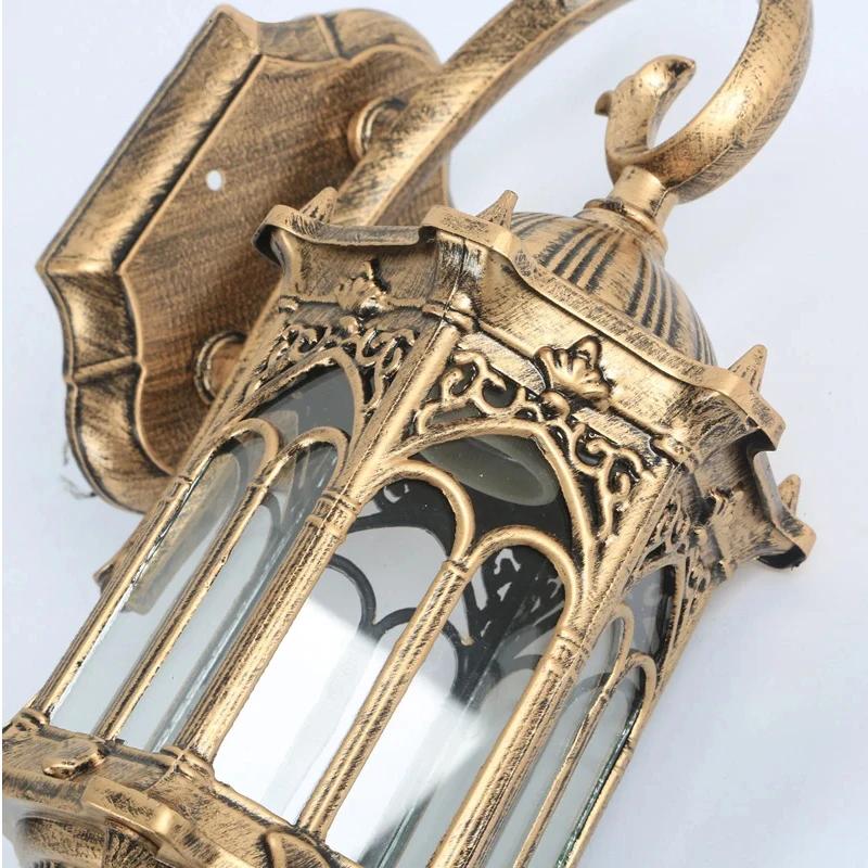 Eu Retro Wall Light Outdoor Lighting IP44 Waterproof Courtyard Garden Porch Light E27 Screw Wall Light Outdoor Home Decoration