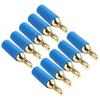 10Pcs Banana Plug 2.5mm Gold Plated Brass Solder Type Male Connector Accessory Set Kit