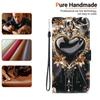 Wallet Case for Xiaomi Poco X7 5G/Redmi Note 14 Pro 5G/Note 14 Pro+ 5G Pattern Printing Leather Stand Phone Cover with Strap