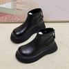 Damen Stiefeletten 2026 Herbst/Winter Mode Dicke Sohle Plateau Outdoor Freizeit Kurze Stiefel Reißverschluss Damenschuhe Botas Mujer