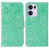 For Oppo Reno13 Pro 5G Case Lace Flowers PU Leather Flip Wallet Phone Cover
