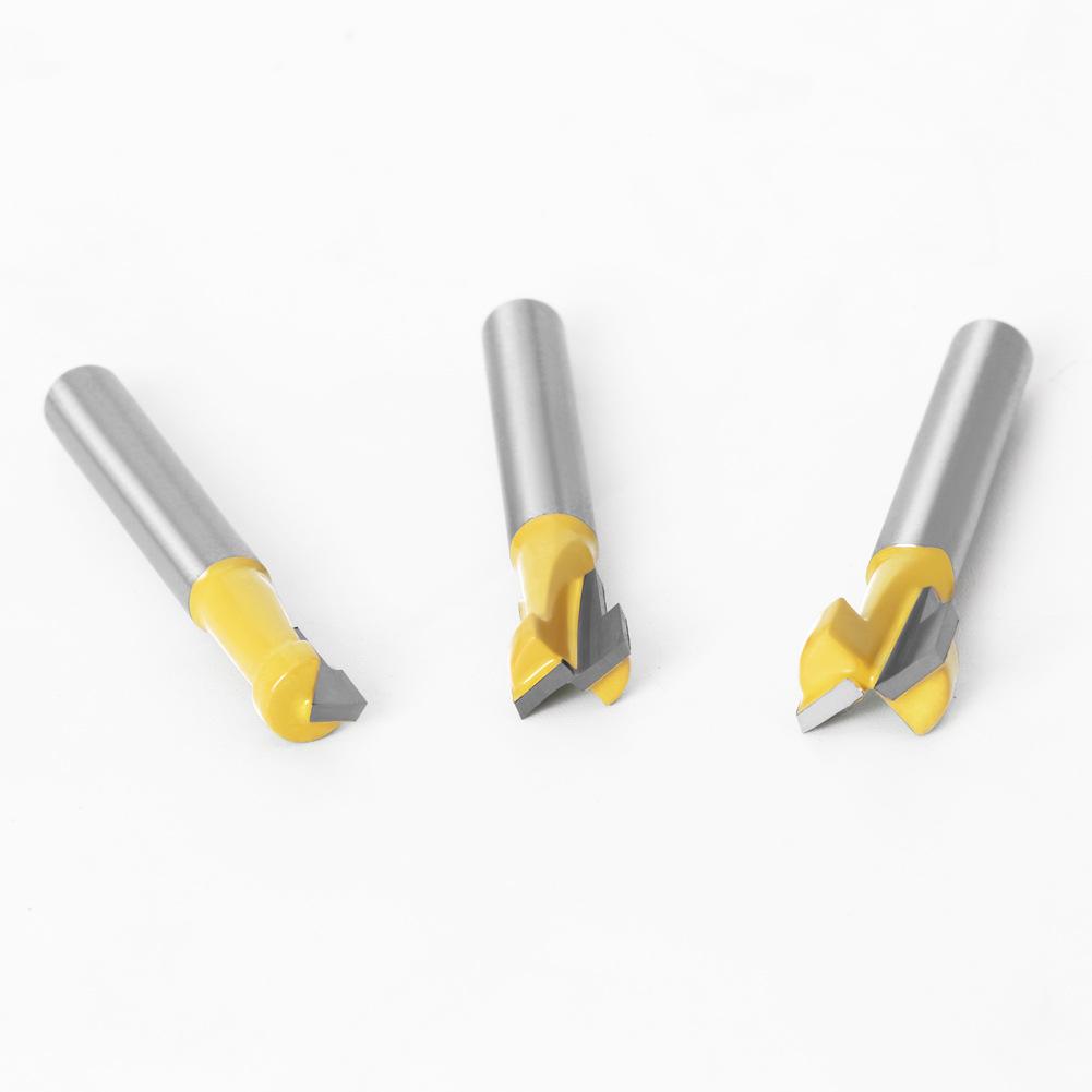 1/4 Handle Slotted Woodworking Milling Cutter, Keyhole Cutter, Keyhole Cutter, Photo Frame Hanging Hole Cutter, Photo Frame Cutter, Carving Cutter