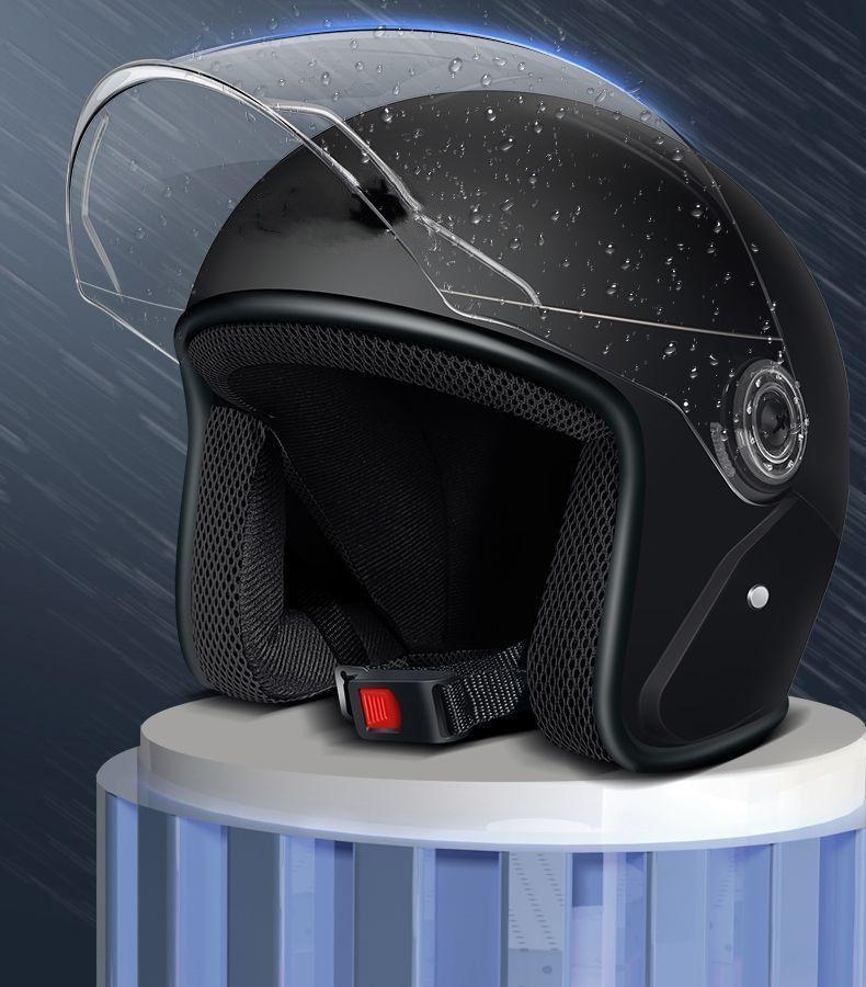 Certified Unisex Electric Vehicle Helmet: Autumn/Winter Model, Warm & Lightweight.