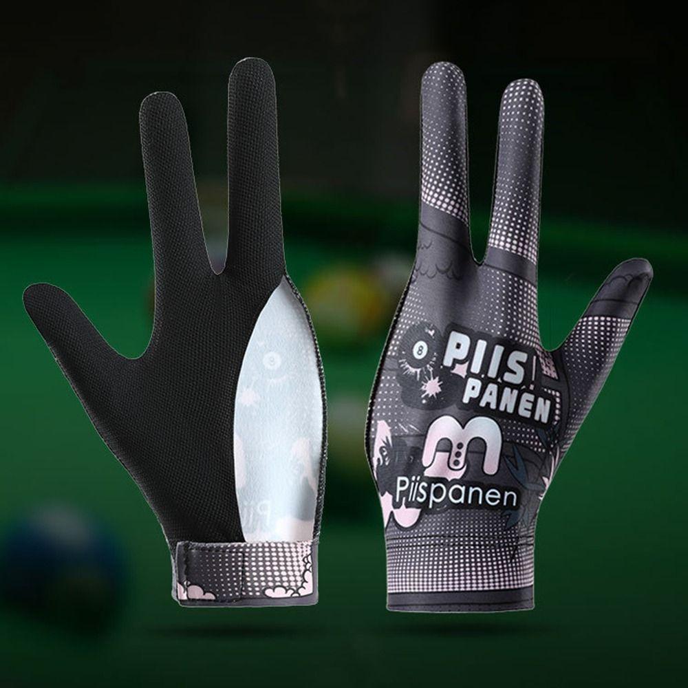 Elastic Three Fingers Glove Non-slip Billiard Training Gloves  Billiard Accessories