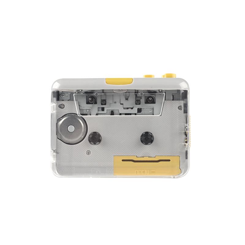 Factory Grey Tape to PC USB Cassette to MP3 Converter Capture Adapter Audio Music Clear Cassette Player