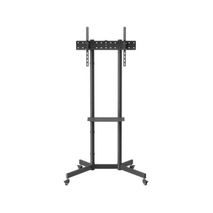 Support de sol - AISENS - FT70TE-333 - Acier noir - Inclinable - Pour TV 37-70"