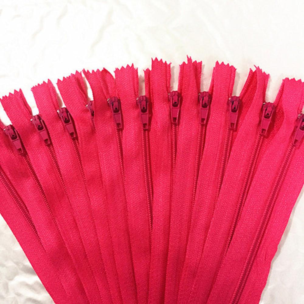10pcs Nylon Coil Zipper 4"-24" (10 cm-60 cm) for Tailor Crafts, Sewing Clothes Zipper (20 Colors) Sewing Accessories