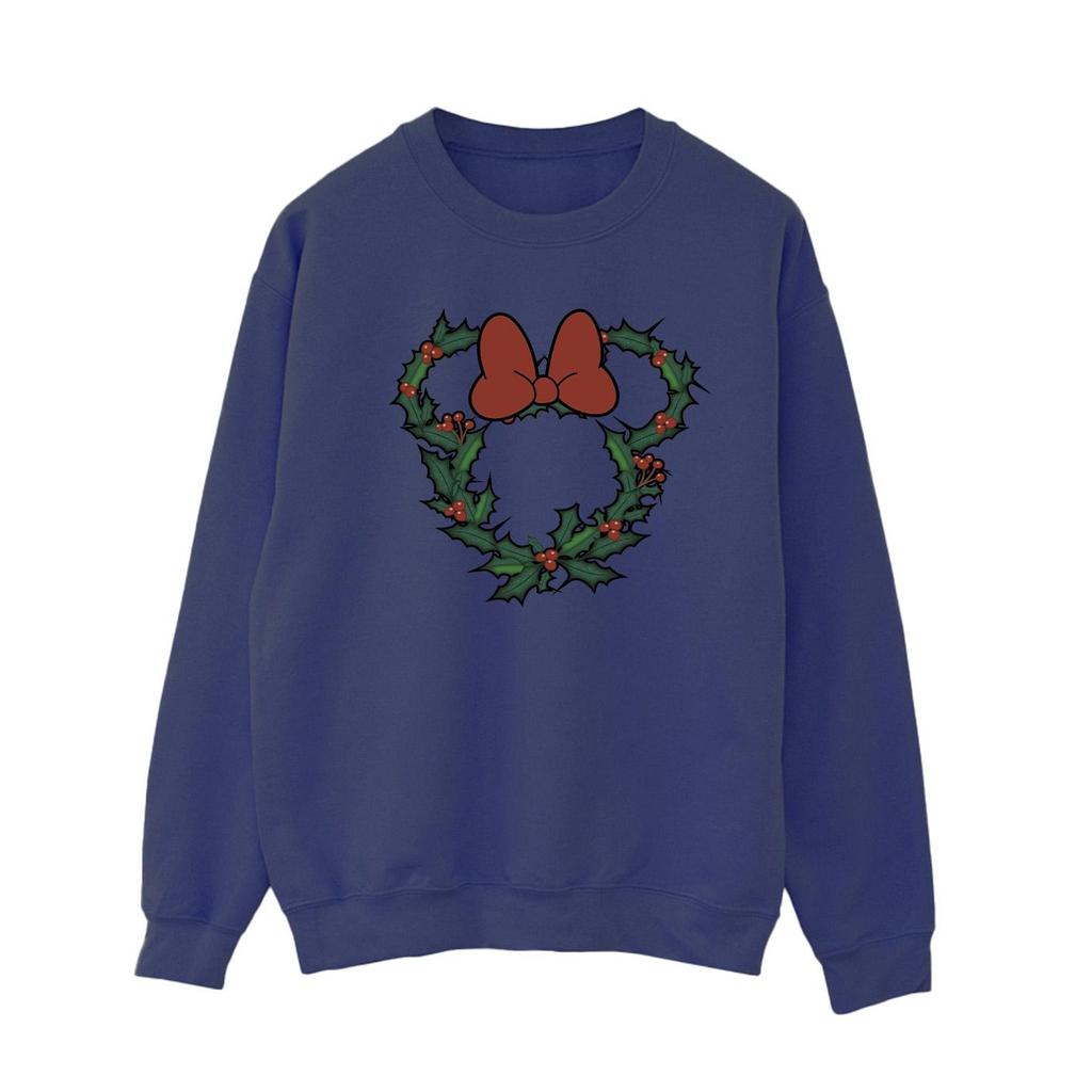 Disney Womens/Ladies Minnie Mouse Wreath Sweatshirt
