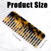 2 Pcs Large Detangling Comb, Mini Cellulose Wide Tooth Combs for Wet/Dry Hair, Small Leopard Purse Combs, Acetate Detangler for Thick Curly Wavy