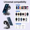 Desktop Travel 3 in 1 Magnetic Wireless Charger Fast Charging Station For Magsafe iPhone 16-12 Pro Max iWatch 10 SE AirPods Pro
