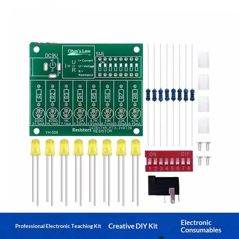 Diy Soldering Practice Kit Led Current Test Ohm Electronic Manufacturing Diy Parts Experiment Training Teaching Kit